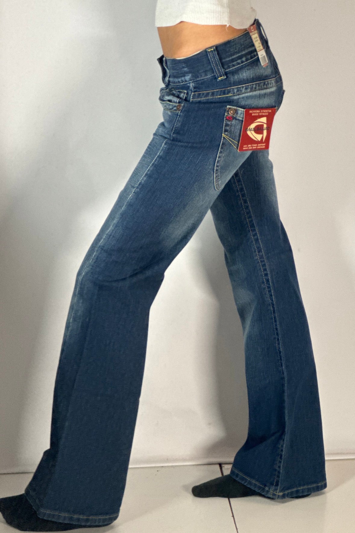 Lågmidjade jeans stl: XXS (W27/L32)