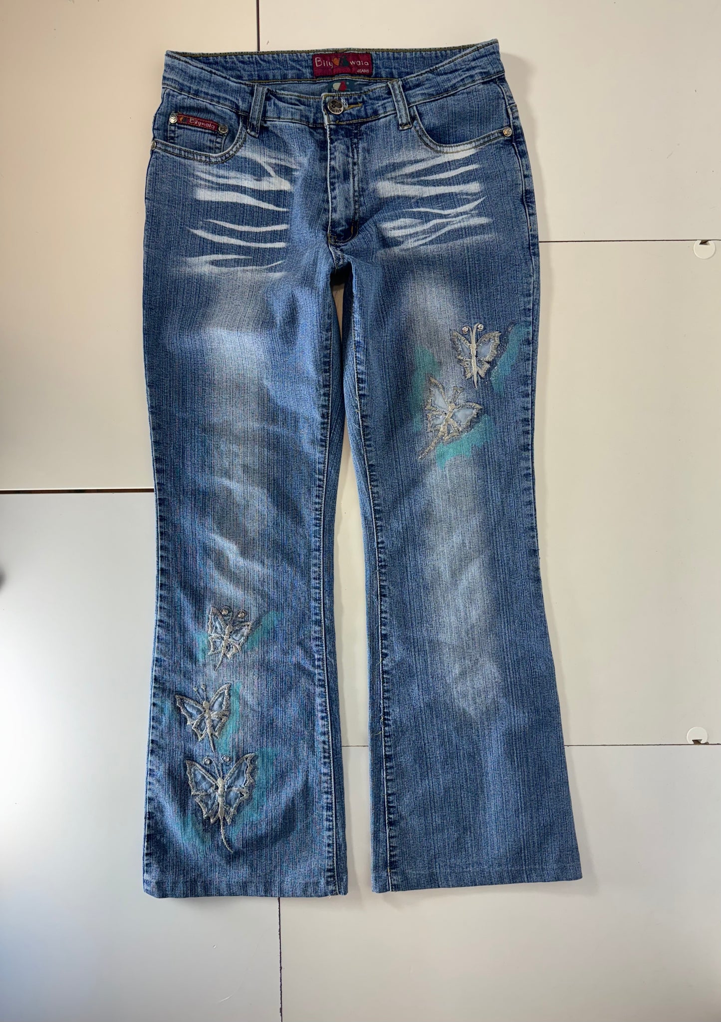 Utsvängda jeans–stl: XS/S