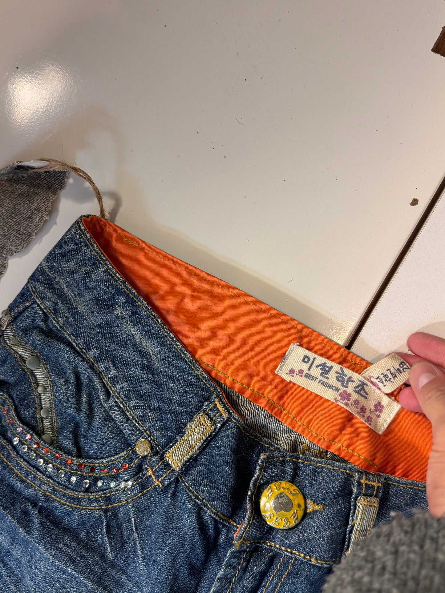 Lågmidjade jeans stl: S