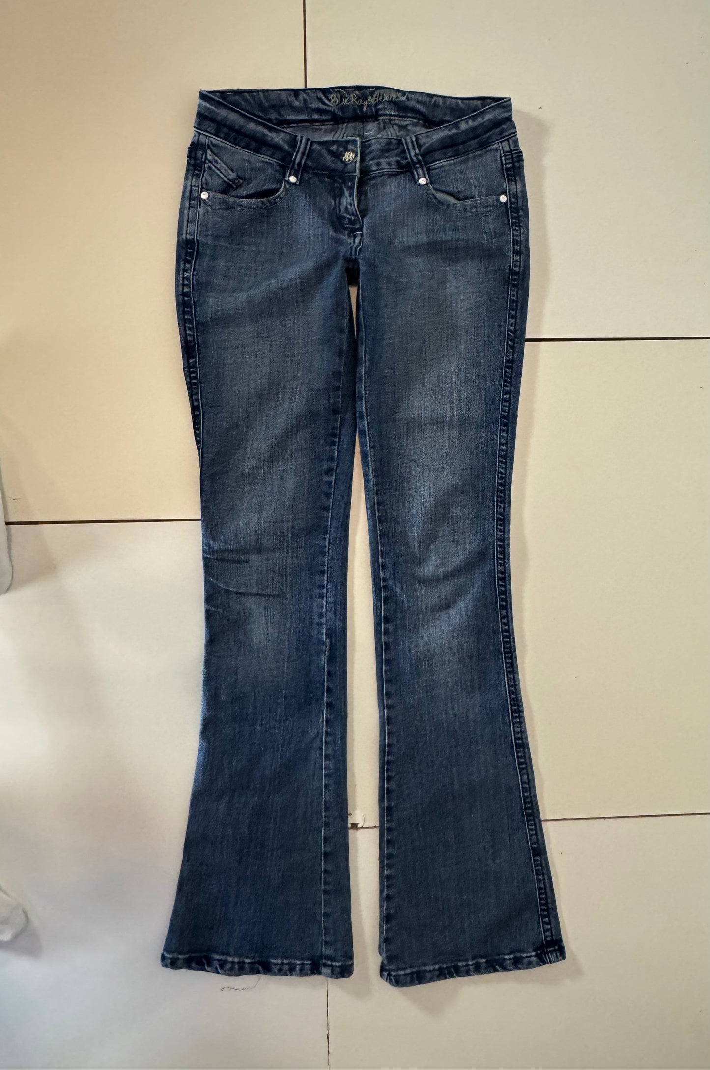 Lågmidjade jeans–stl: XS