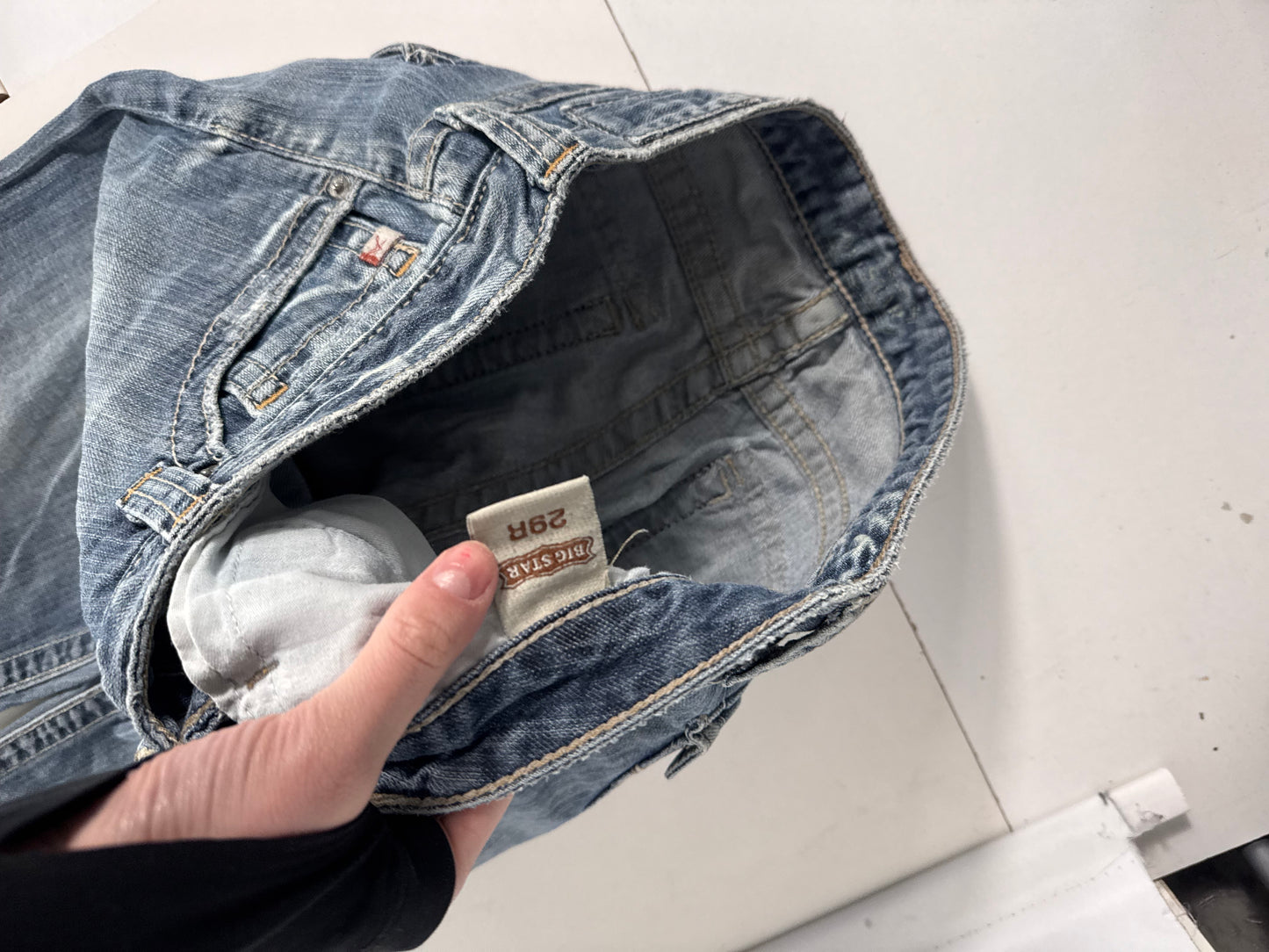 Lågmidjade jeans stl: S/M