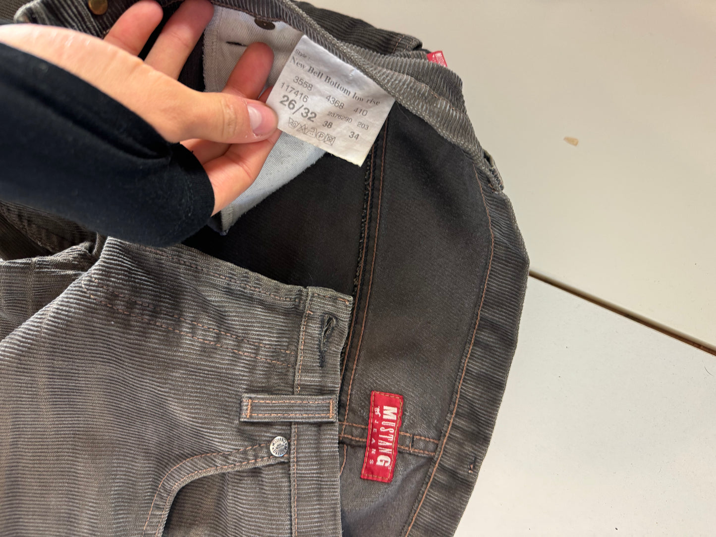 Lågmidjade byxor stl: XS