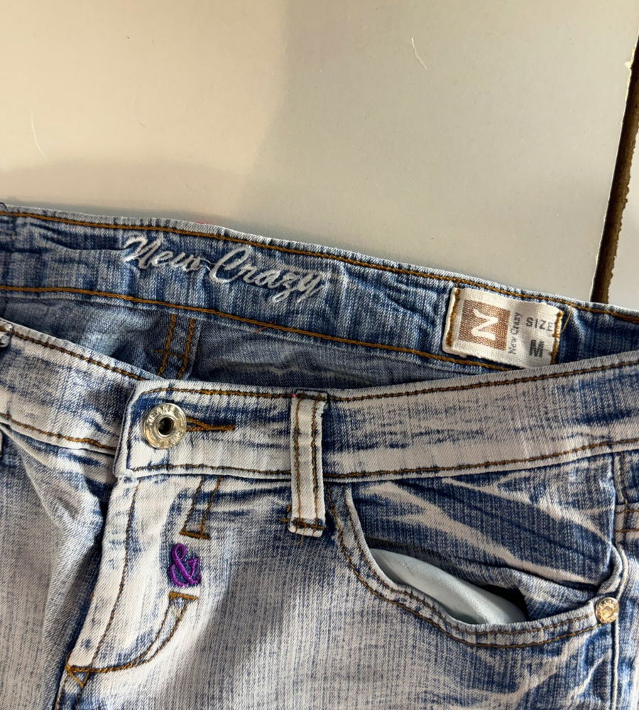 Lågmidjade jeans–stl: S