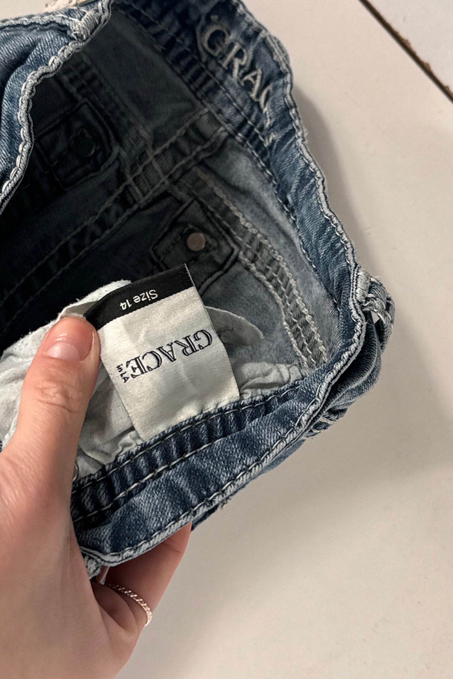 Lågmidjade jeans stl: