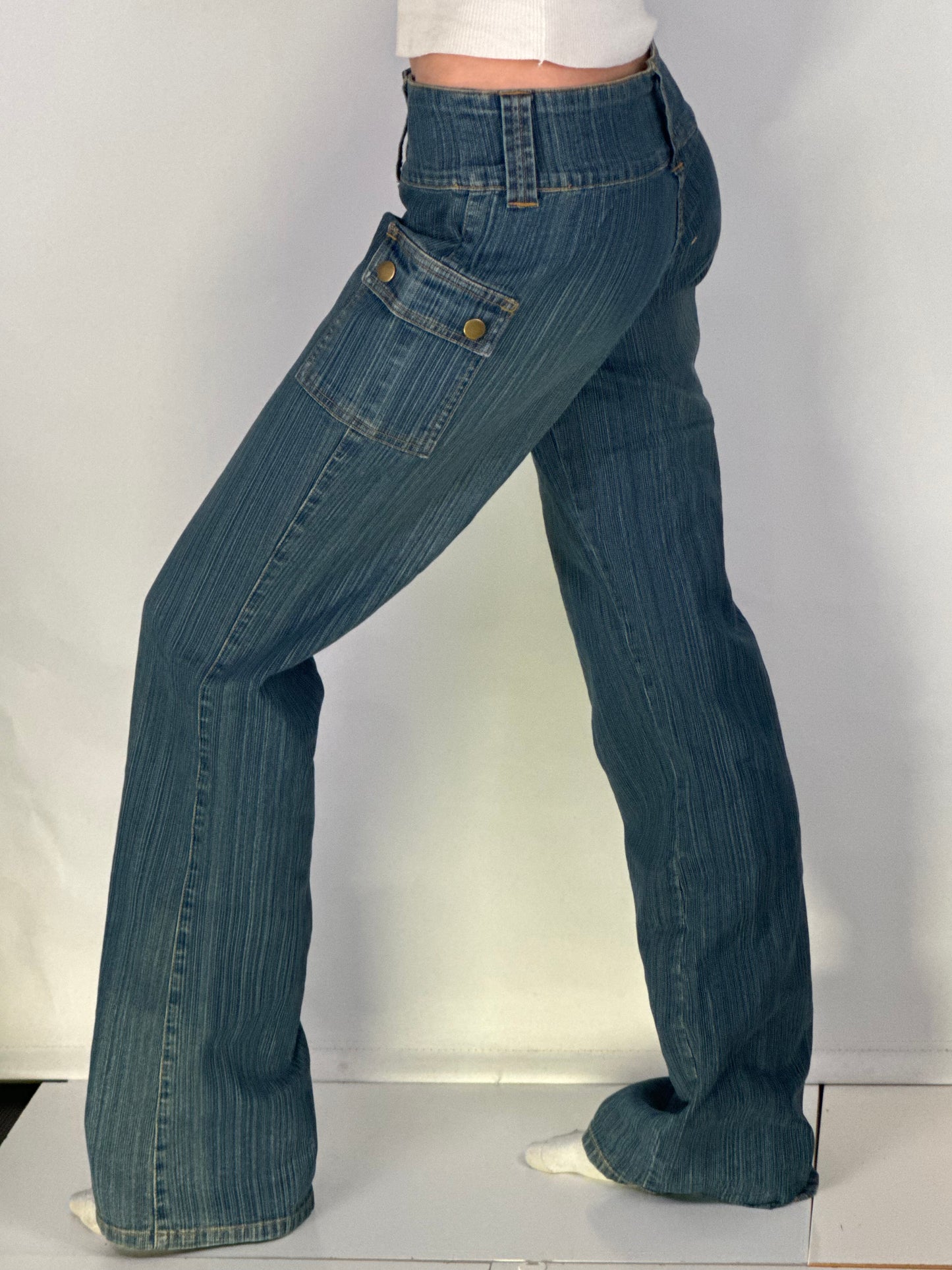 Lavtaljede jeans str: S