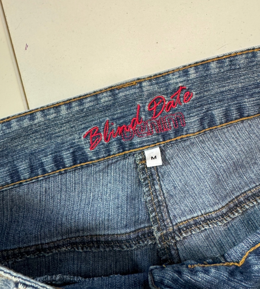 Lågmidjade jeans–stl: XS