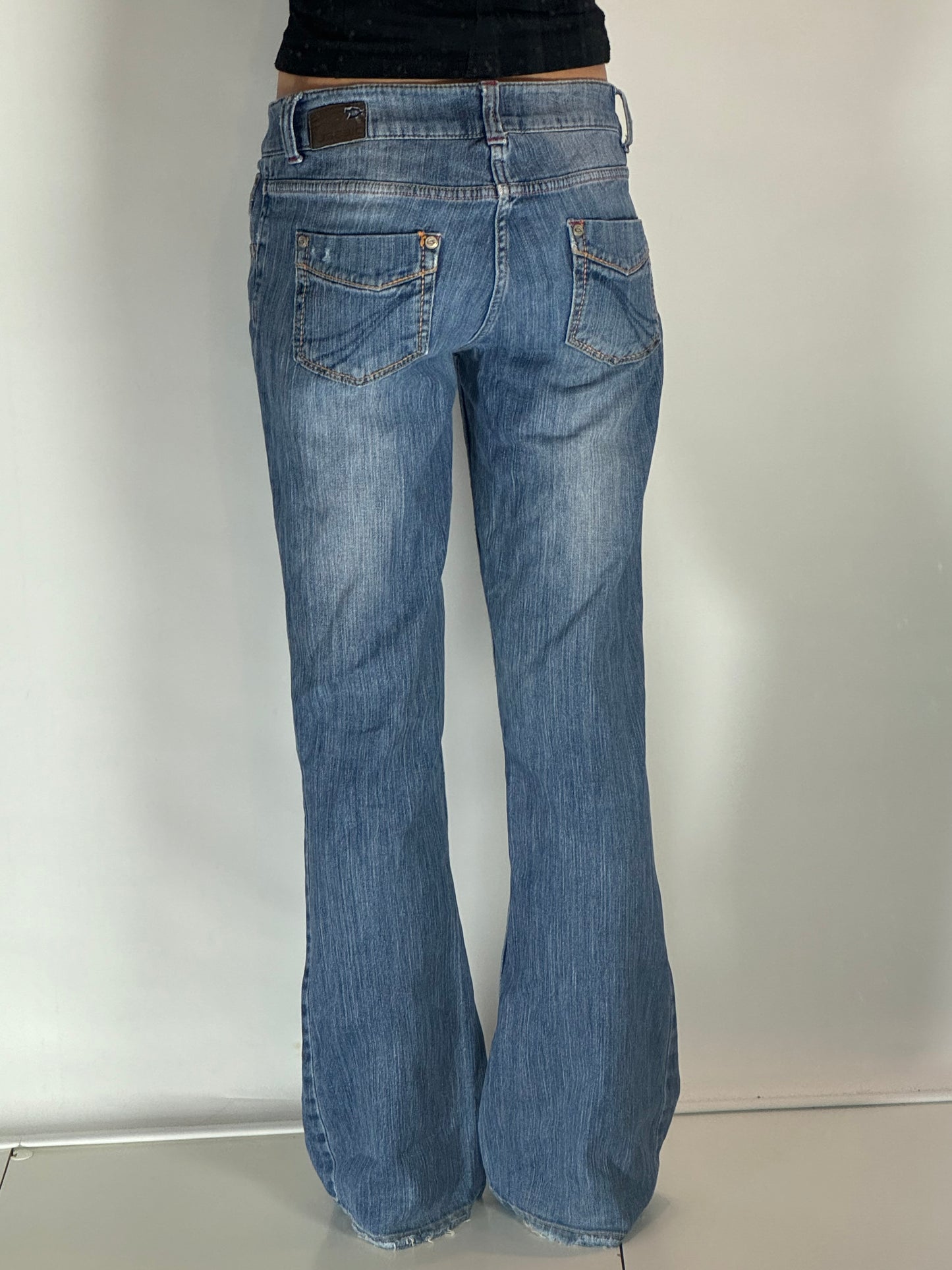Lågmidjade jeans-stl: S
