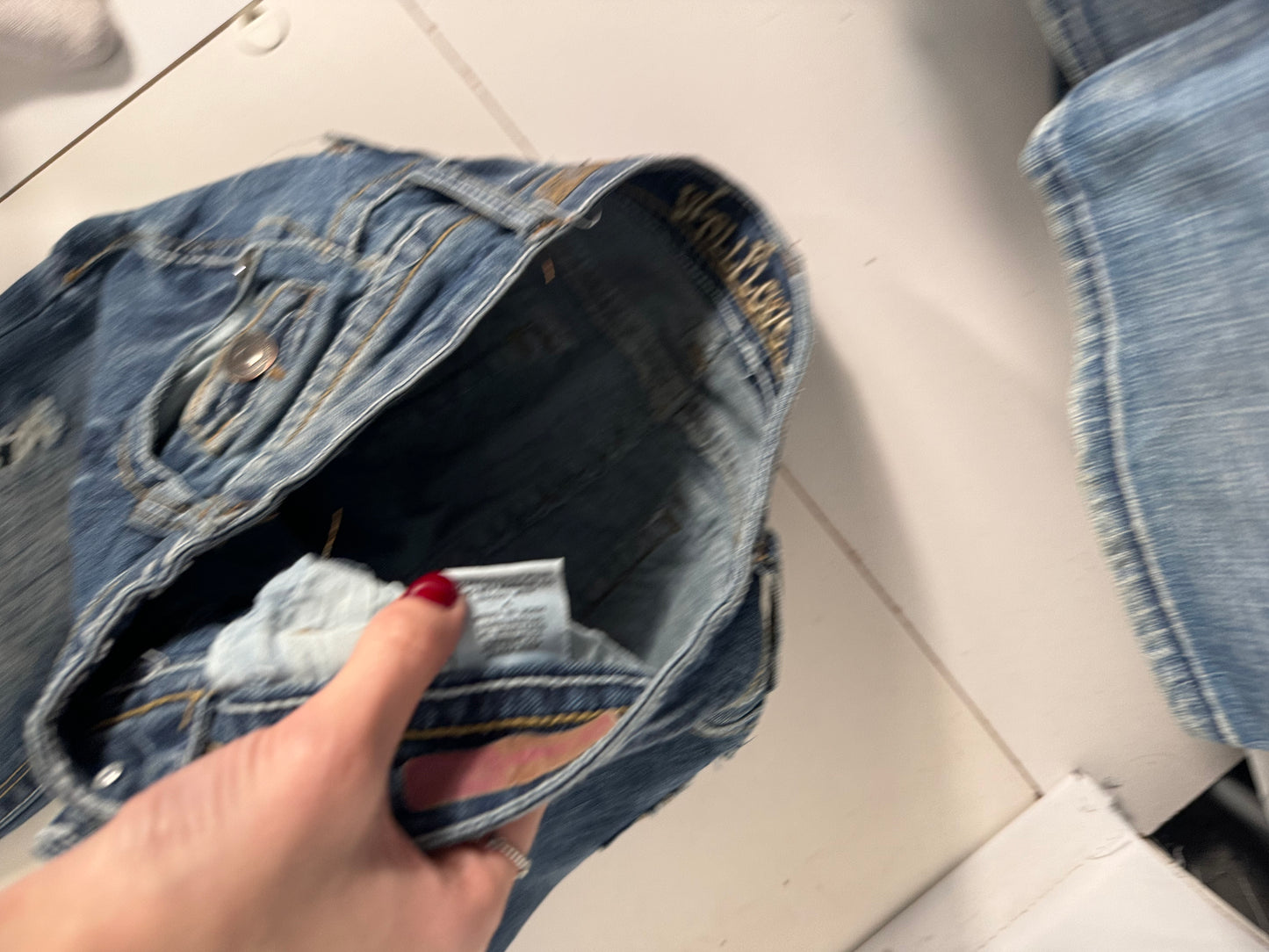 Lågmidjade jeans stl: S