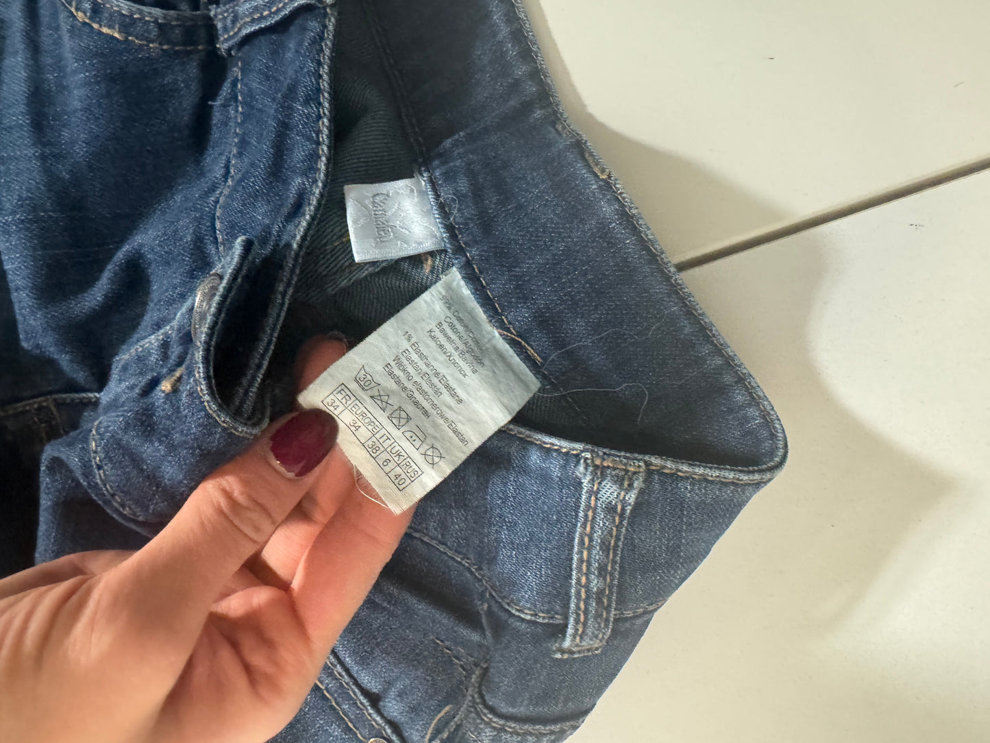Lågmidjade jeans stl: XS