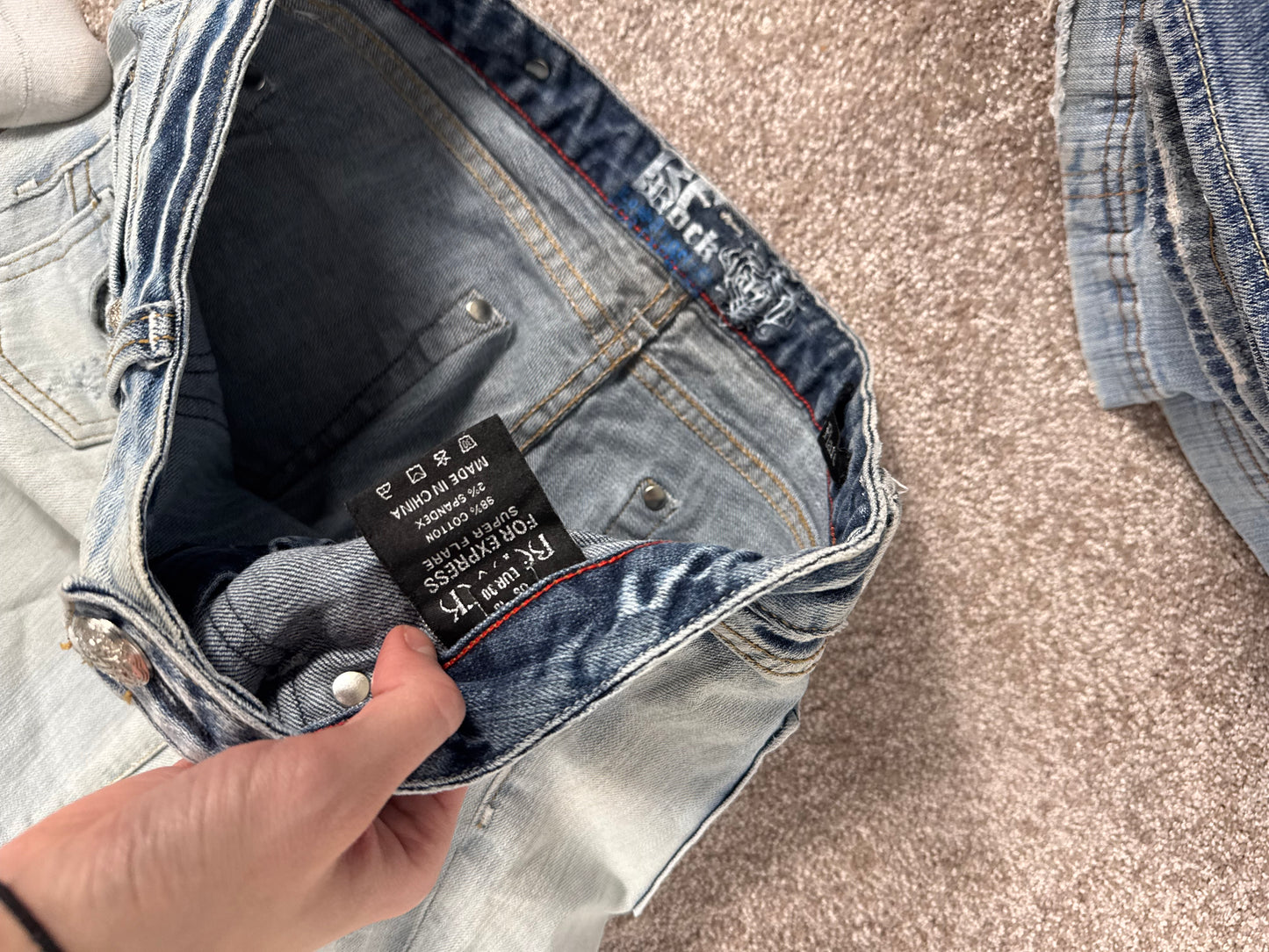 Lågmidjade jeans stl: M