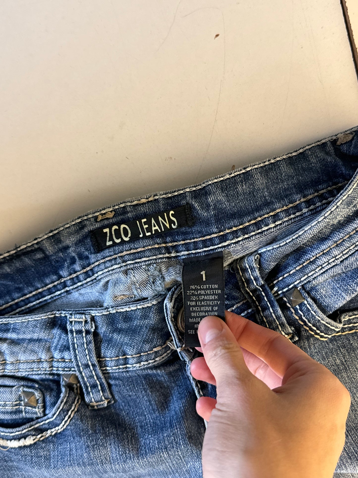 Lavlivede jeans str: XS