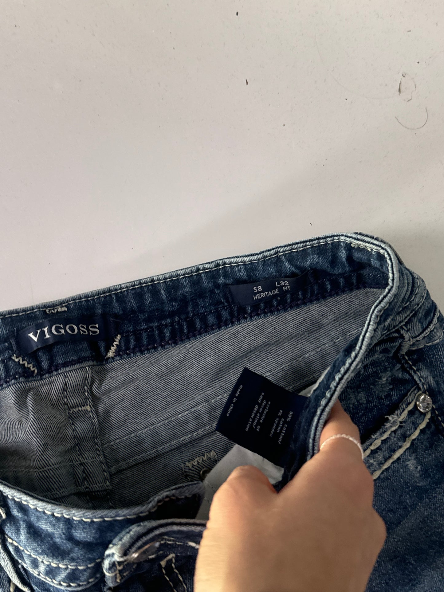 Lavtaljede jeans str: S