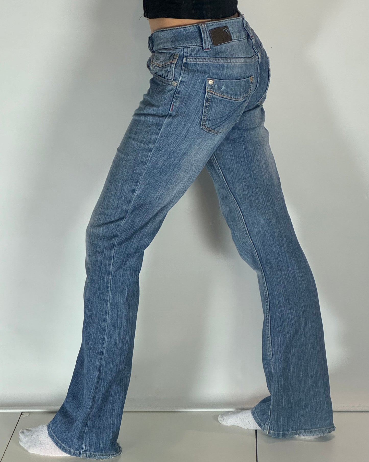 Lågmidjade jeans-stl: S
