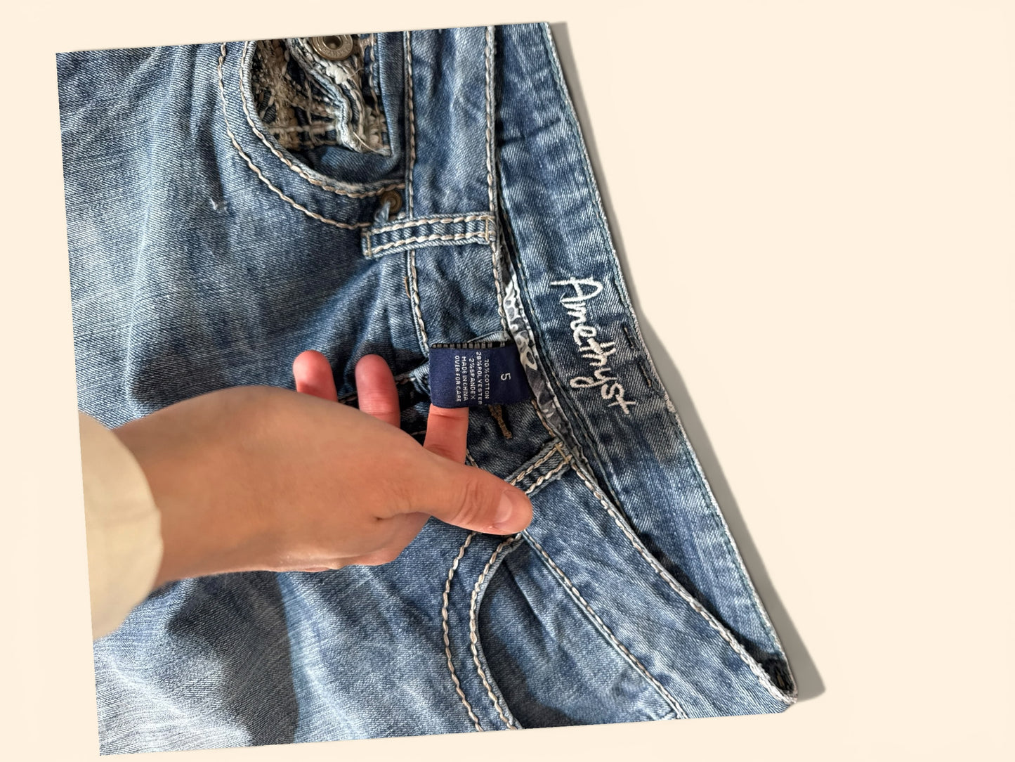 Lågmidjade jeans stl: XS
