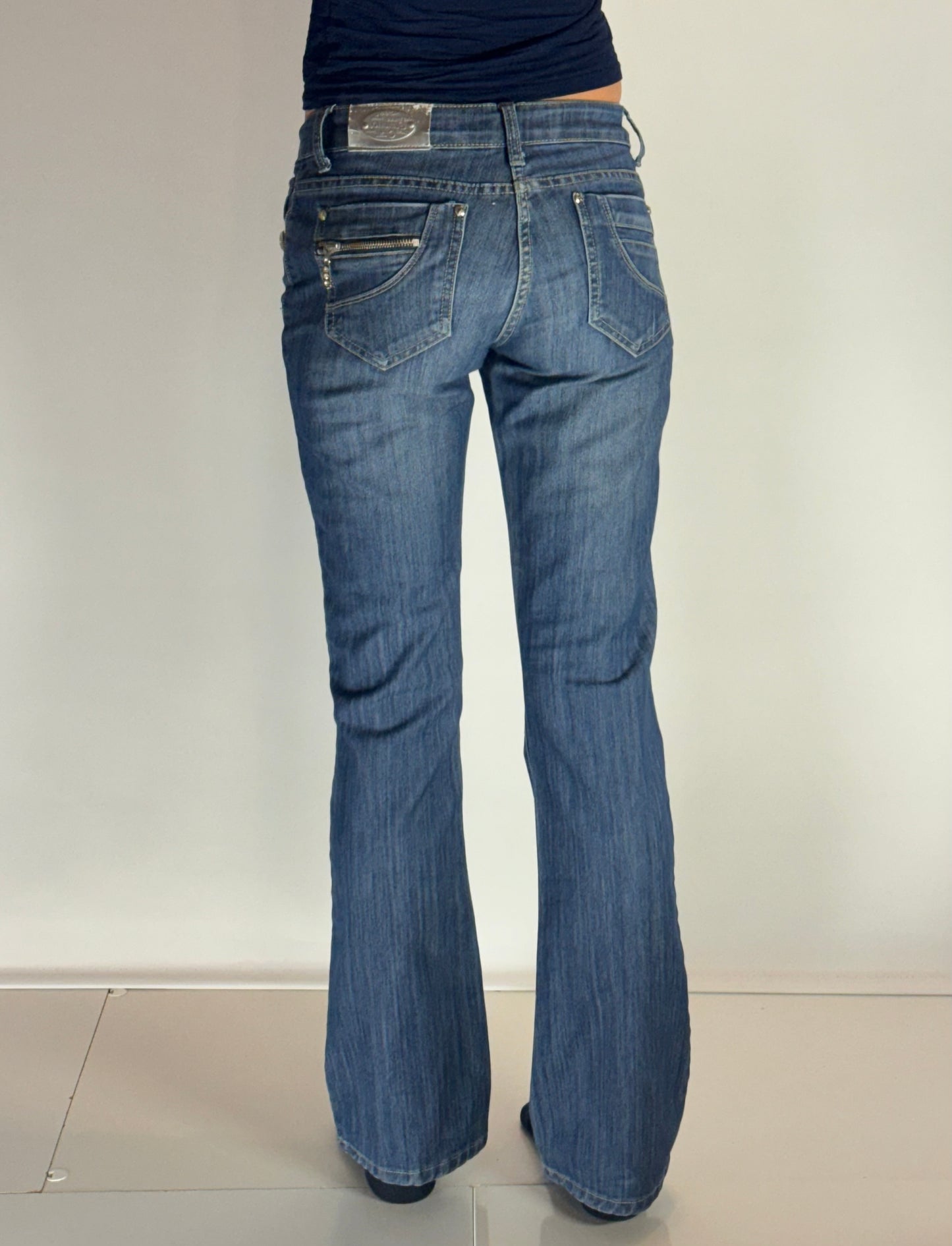 Lågmidjade jeans–stl: XS