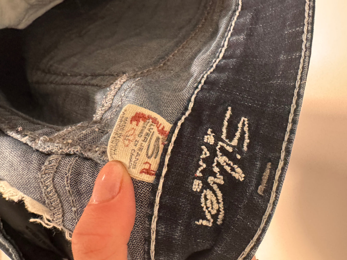 Lavtaljede jeans str: M