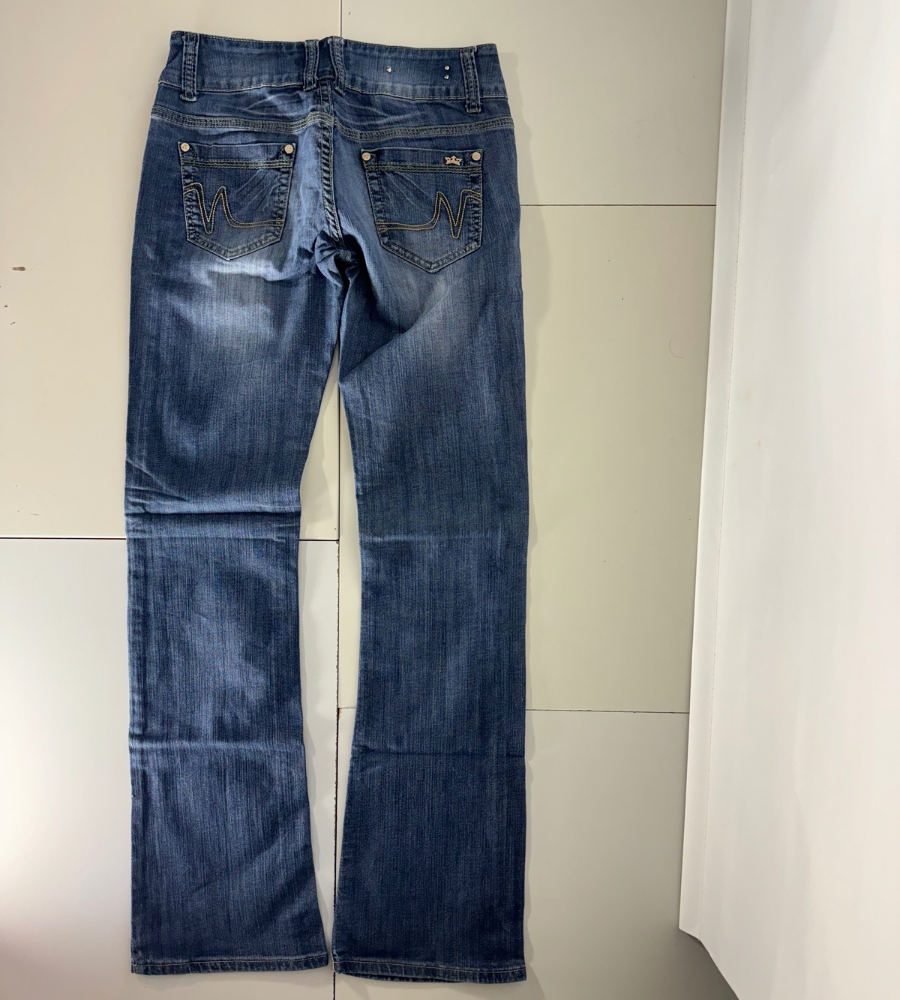 Lågmidjade jeans–stl: S