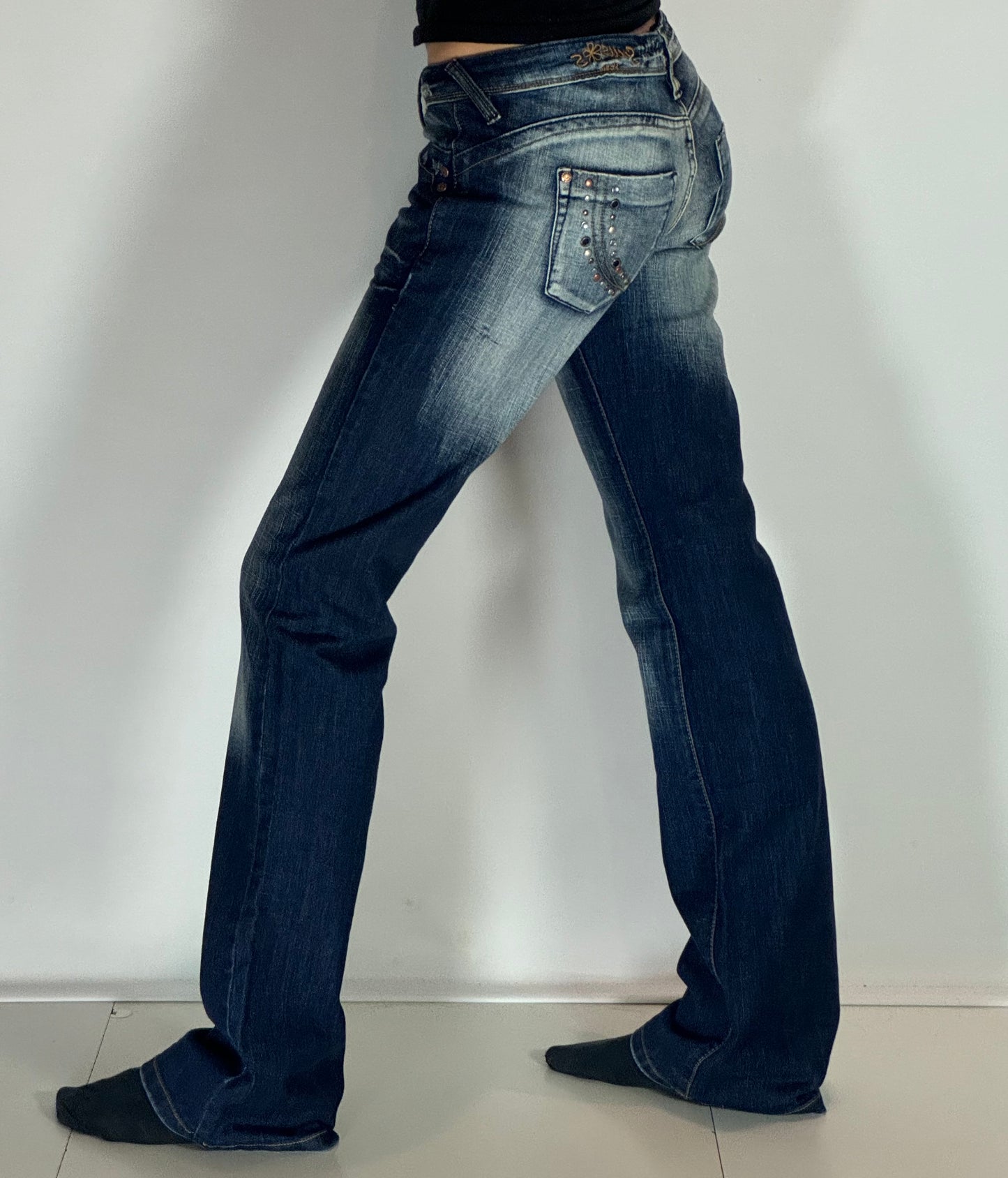 Lågmidjade jeans stl: S