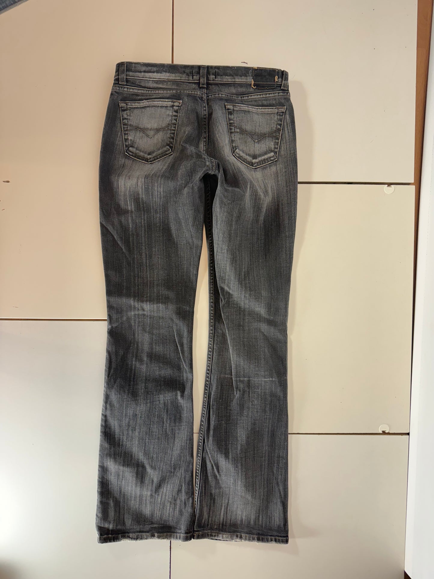 Lågmidjade jeans–stl: S