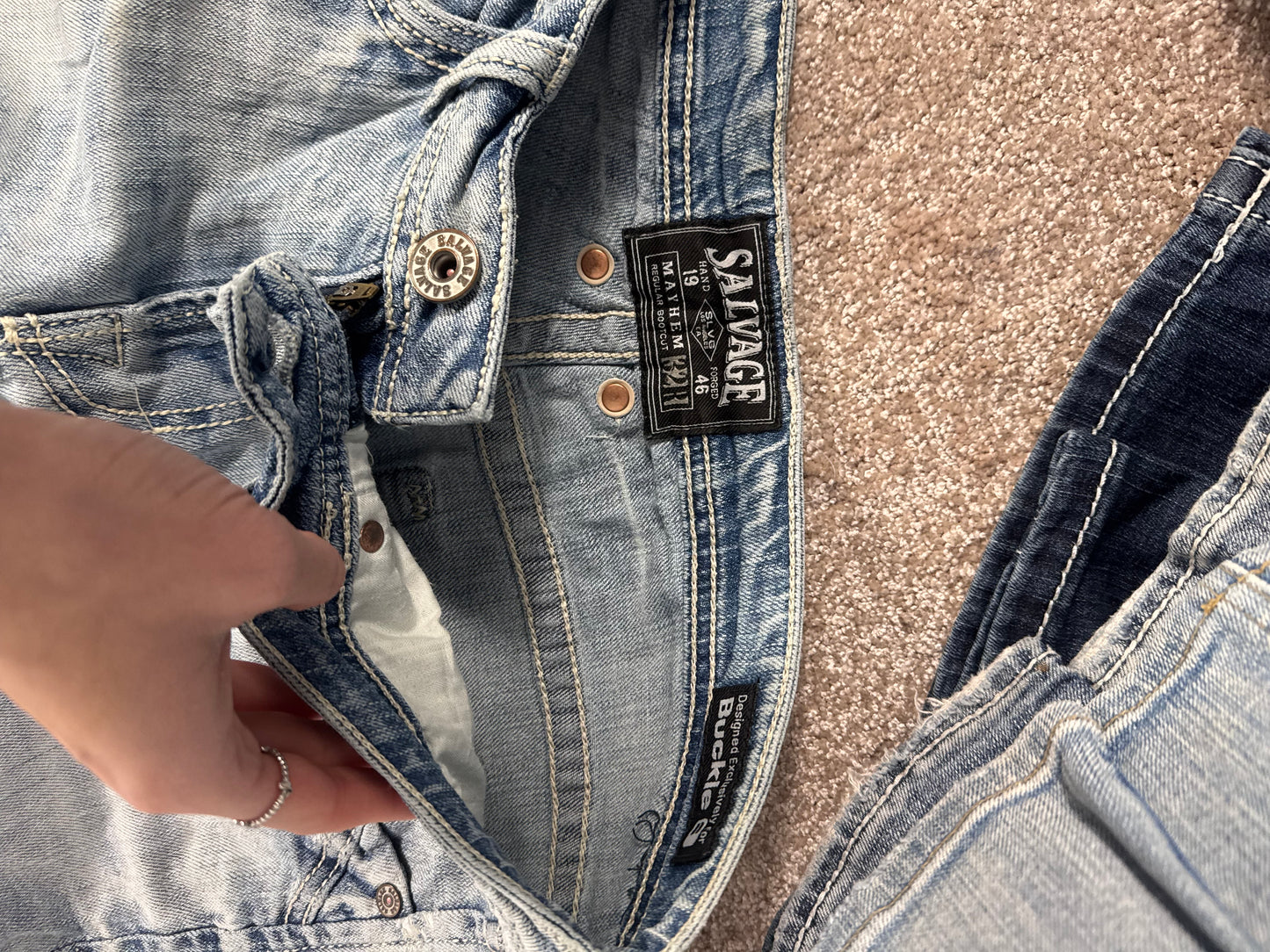 Lågmidjade jeans stl: M