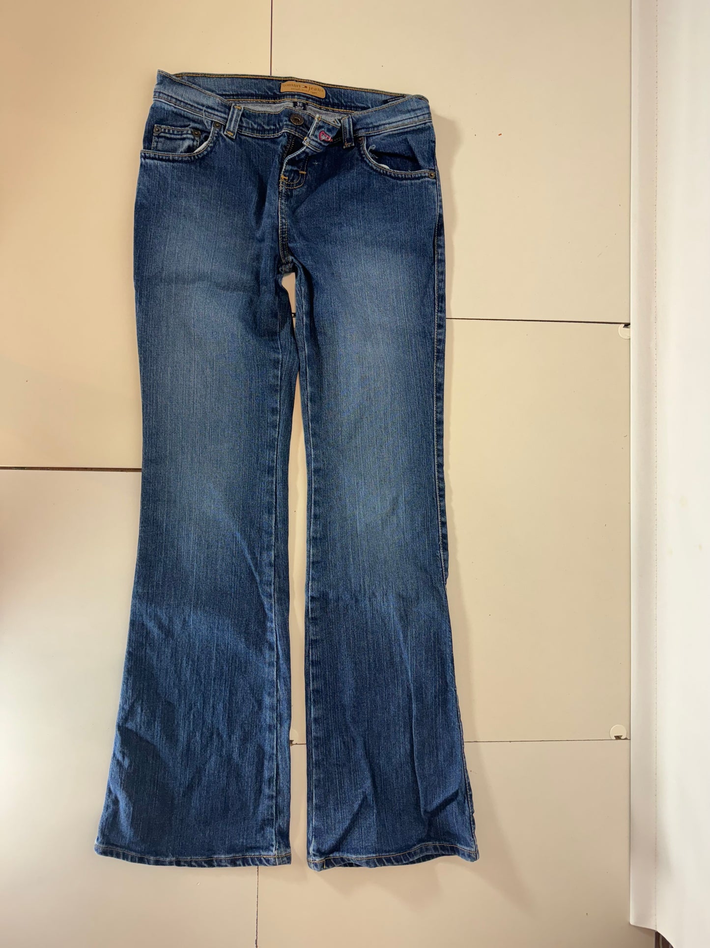 Lågmidjade jeans–stl: XS/S