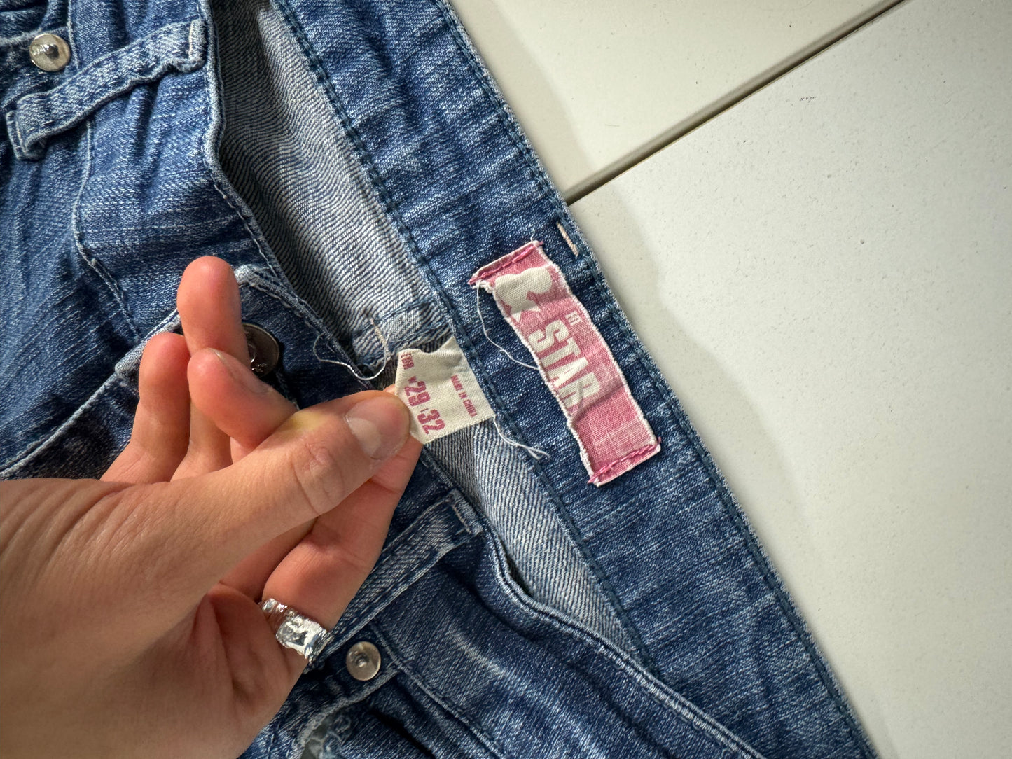 Lågmidjade jeans stl: S