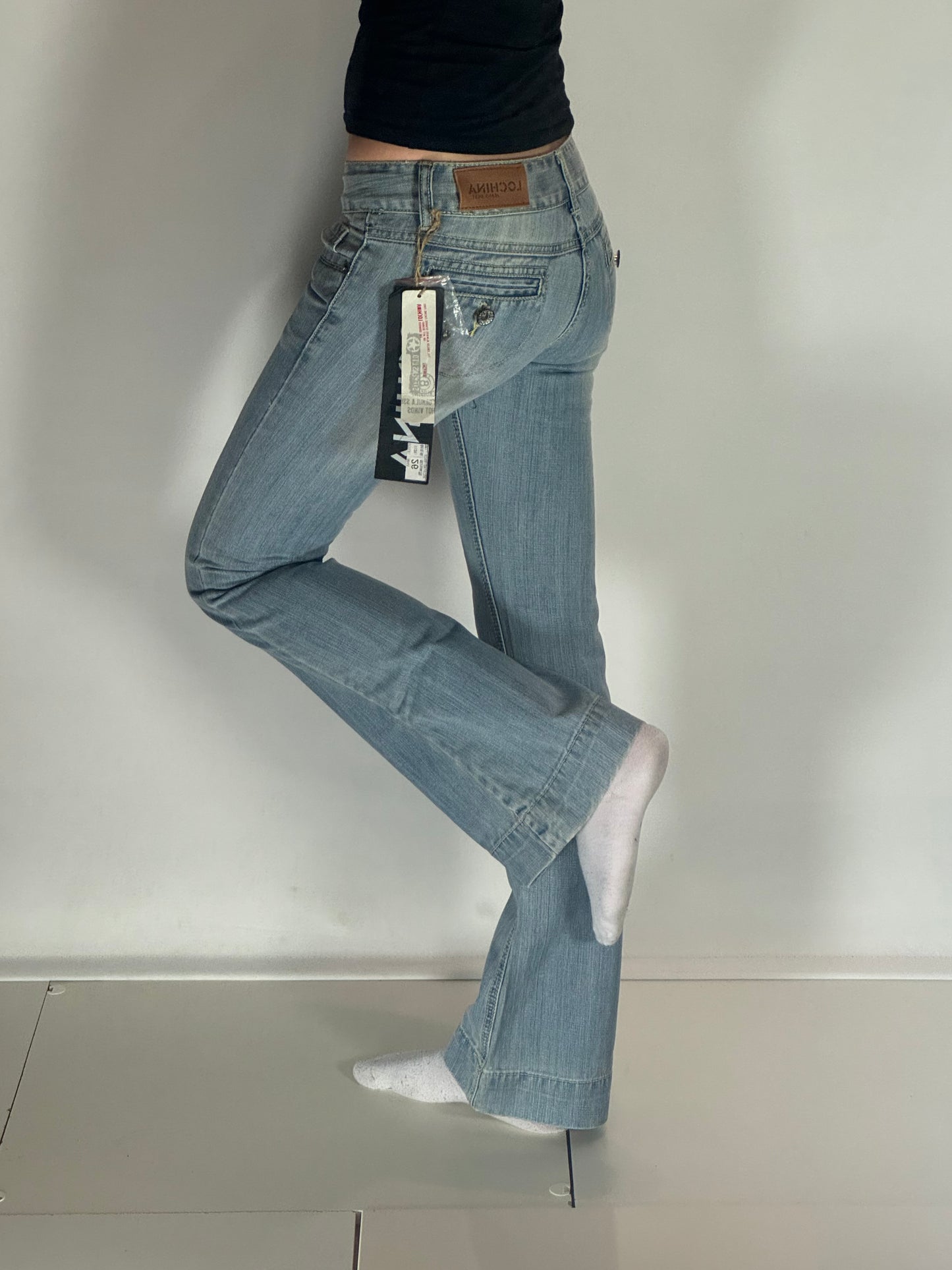 Lågmidjade jeans–stl: XXS