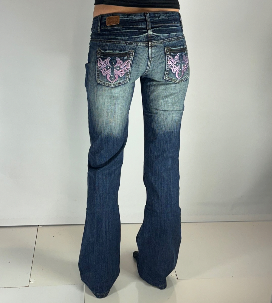 Lågmidjade jeans–stl: XS
