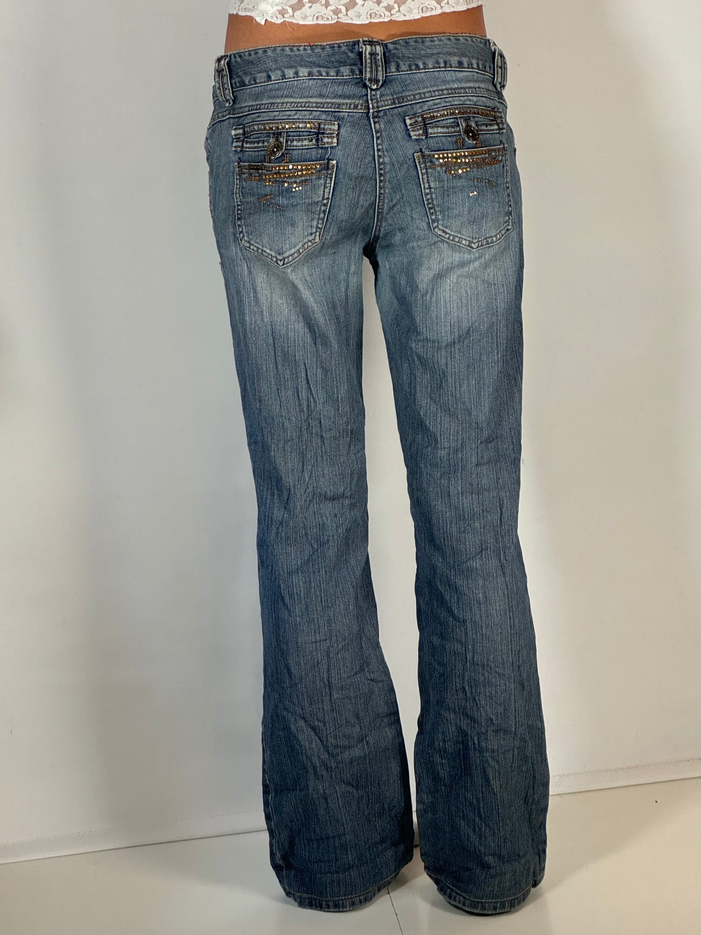 Lågmidjade jeans stl: S