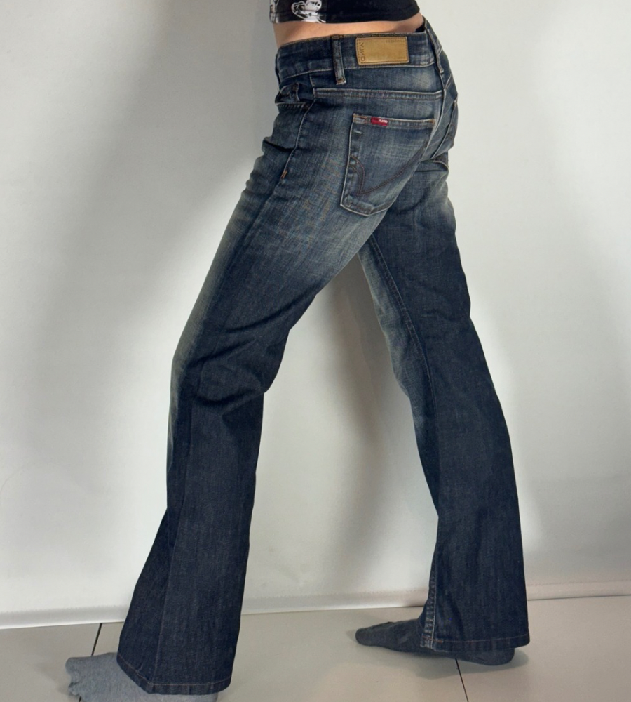 Lågmidjade jeans–stl: S