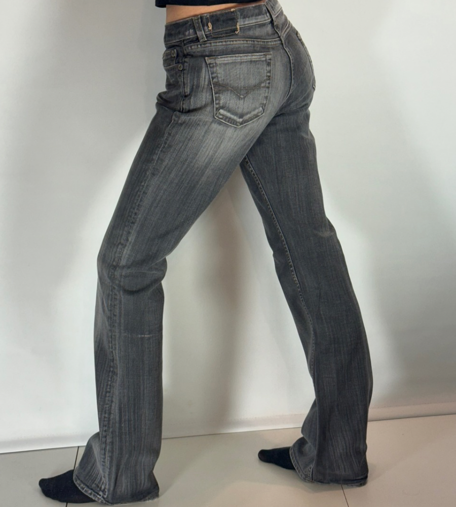 Lågmidjade jeans–stl: S