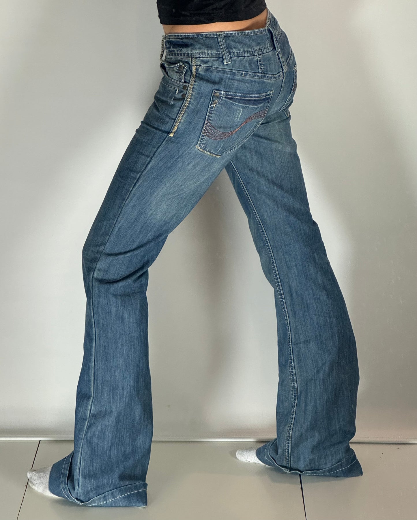 Lågmidjade jeans stl: M