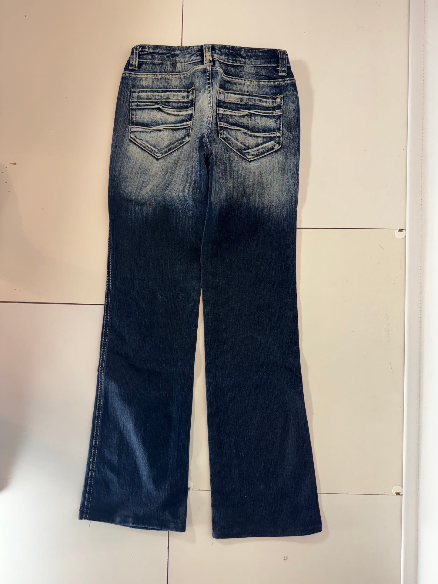 Lågmidjade jeans–stl: S