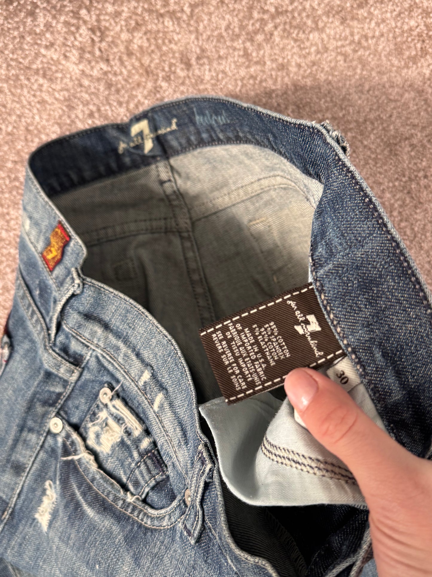 Lågmidjade jeans stl: M