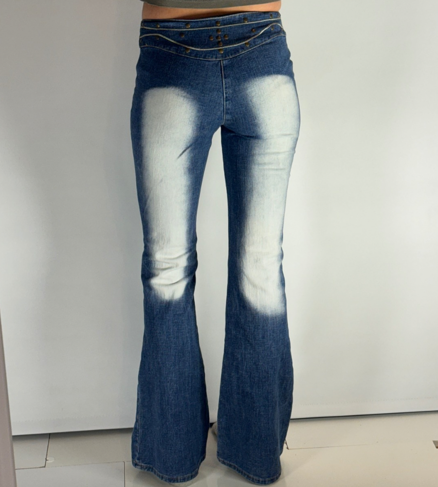 Lågmidjade jeans–stl: XS