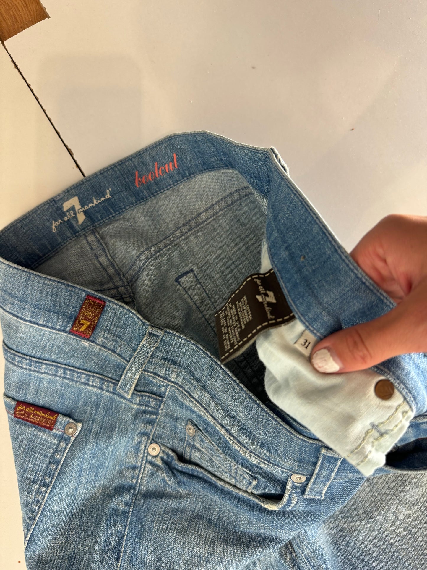 Lågmidjade jeans–stl: M/L