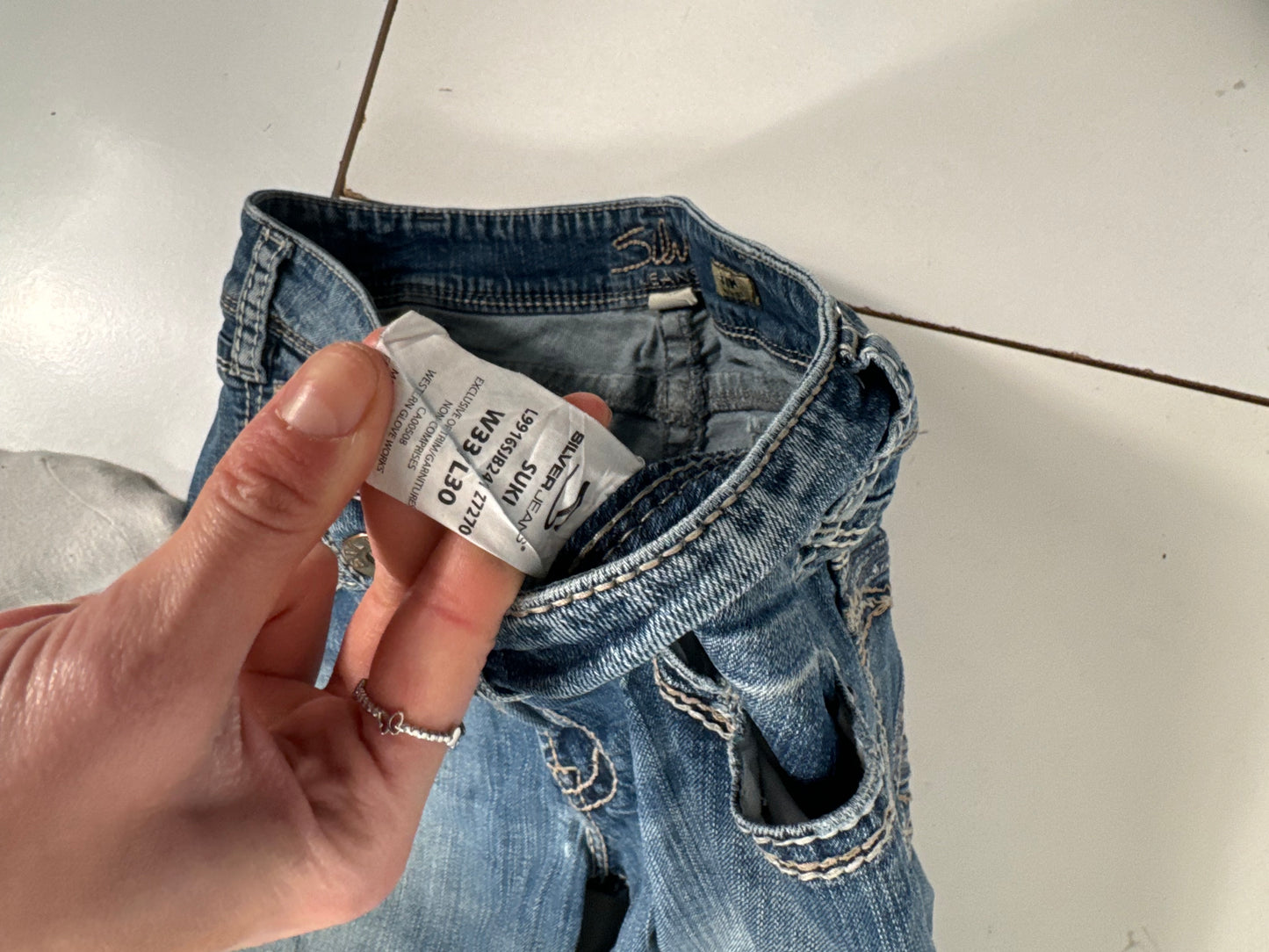Lågmidjade jeans stl: L