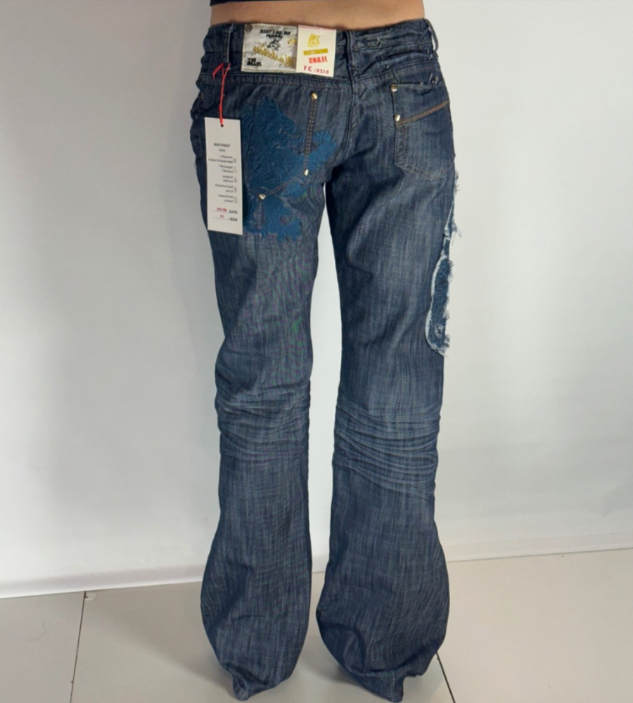 Lågmidjade jeans–stl: S