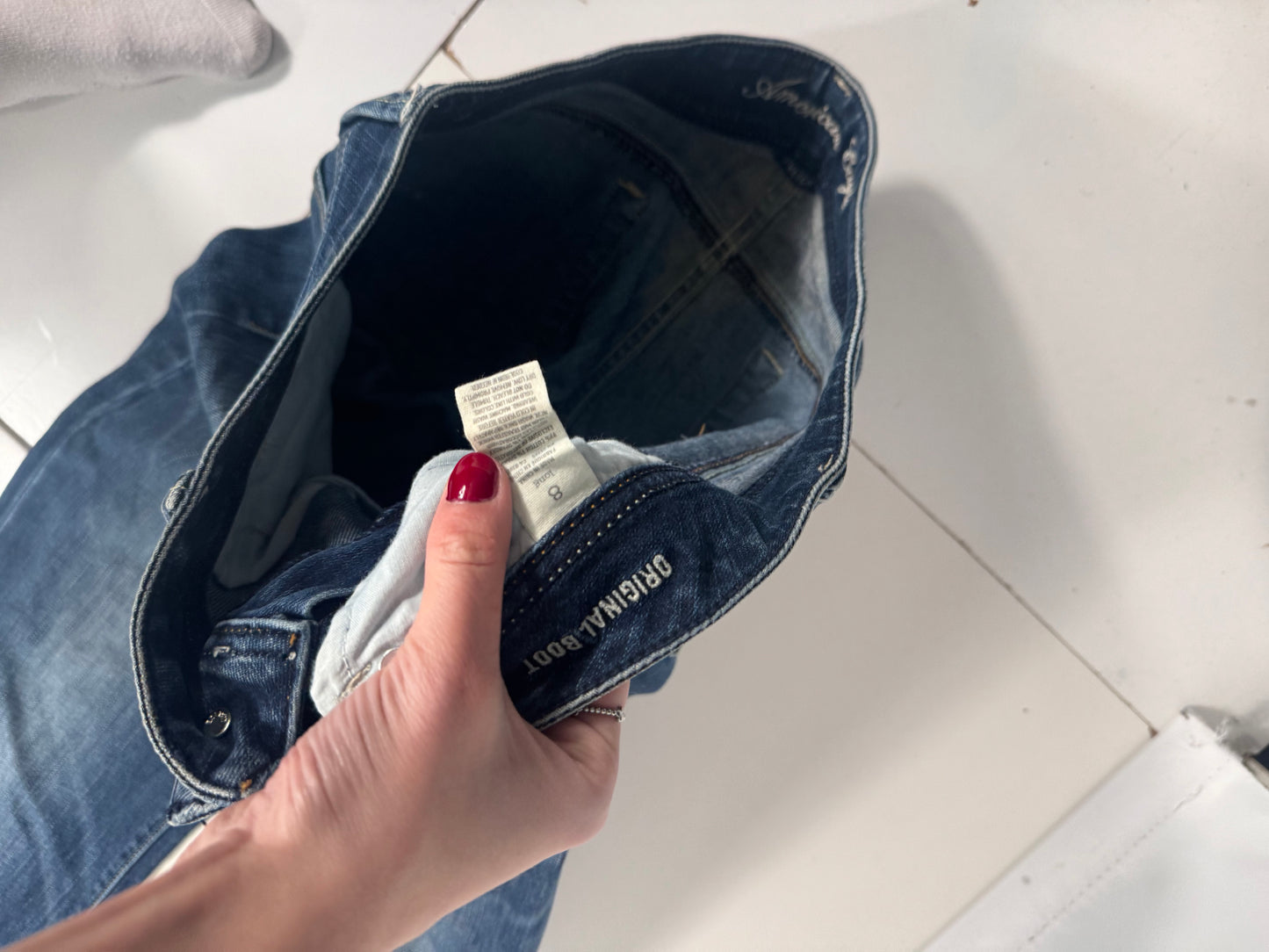 Lågmidjade jeans stl: M