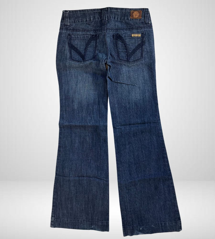 Lågmidjade jeans–stl: S