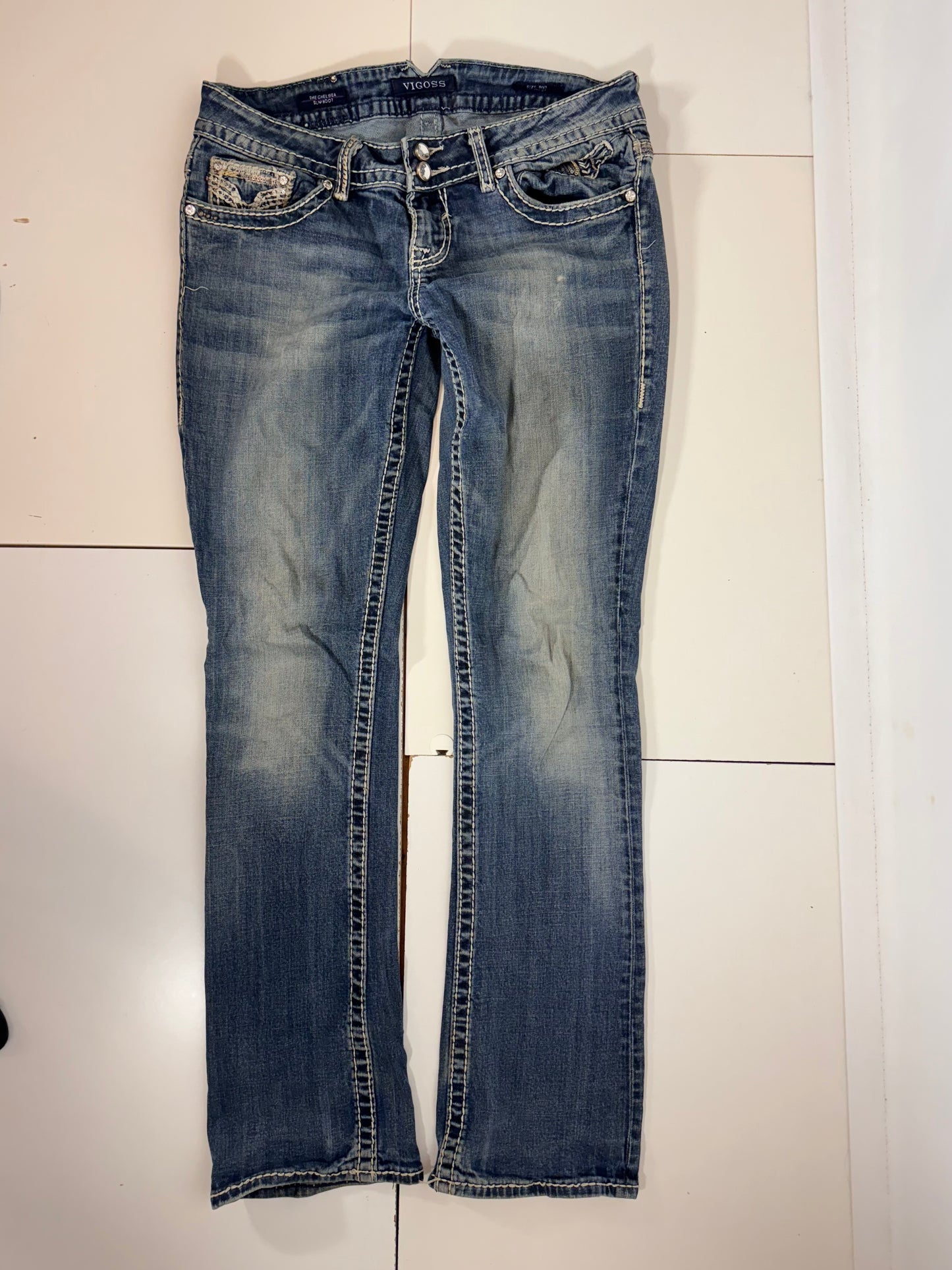 Lågmidjade jeans stl: S