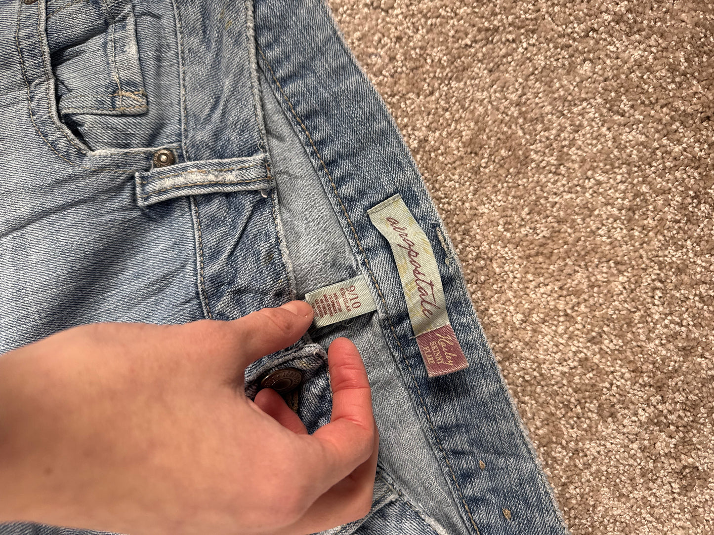 Lågmidjade jeans stl: M