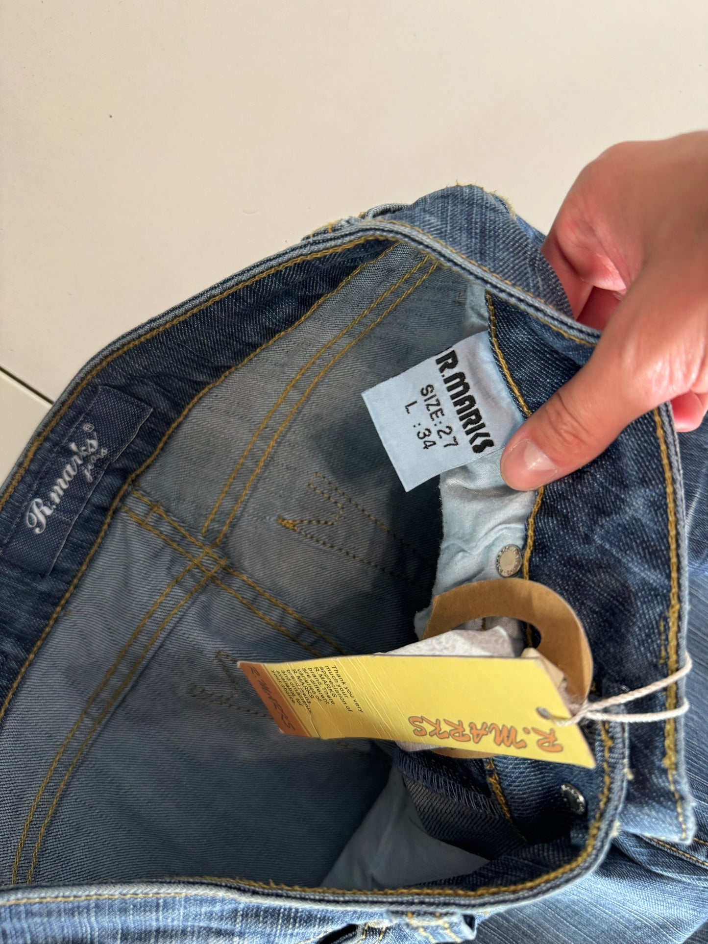 Lågmidjade jeans–stl: XS
