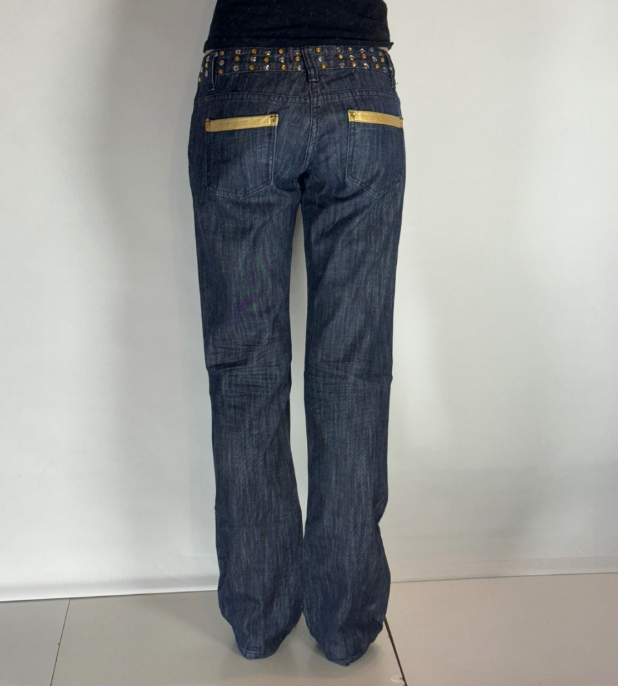 Lågmidjade jeans–stl: S