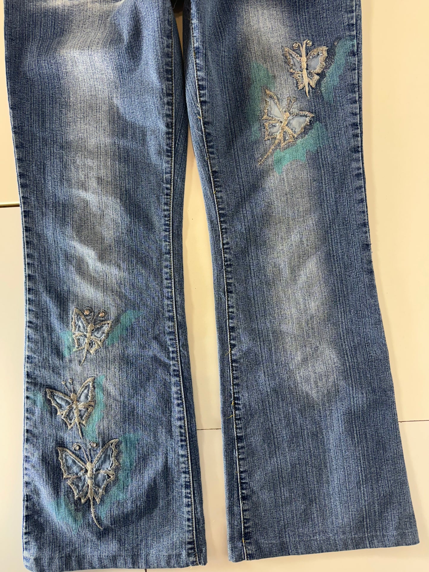 Utsvängda jeans–stl: XS/S