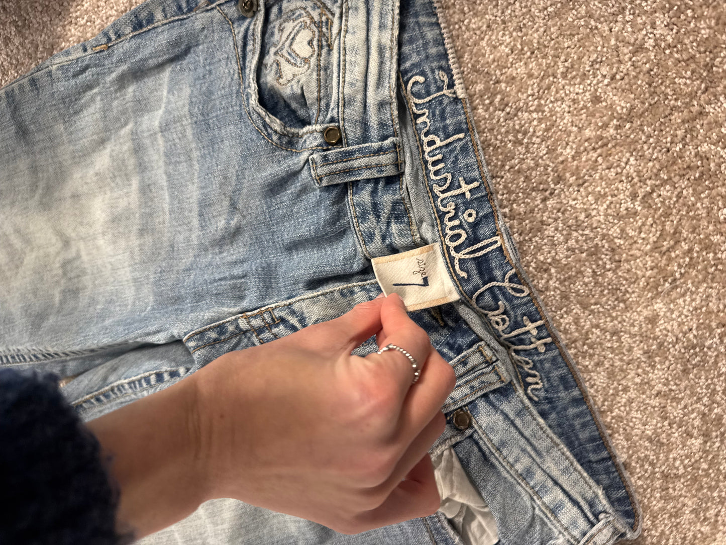 Lågmidjade jeans stl: XS