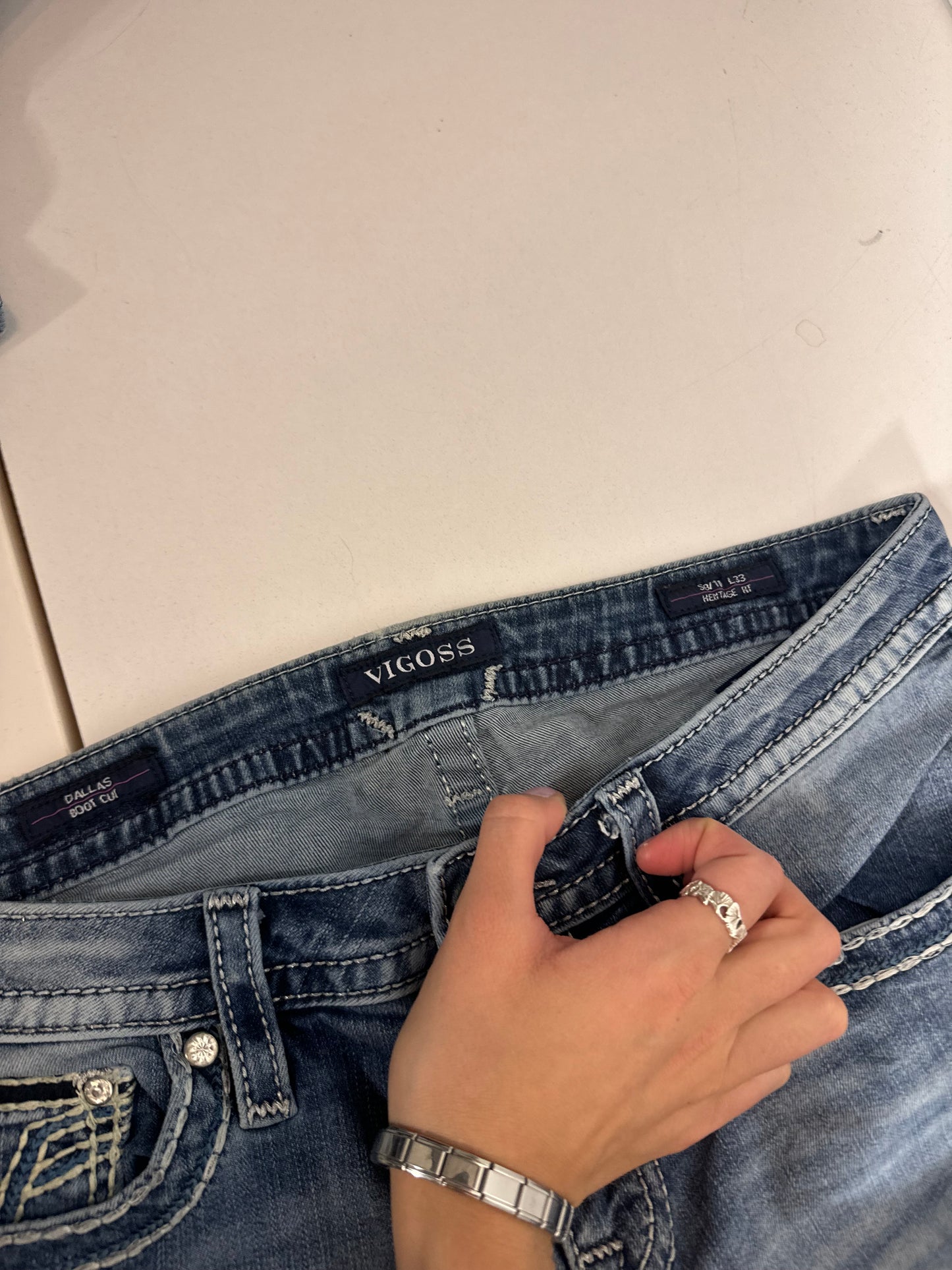 Lågmidjade jeans stl: S