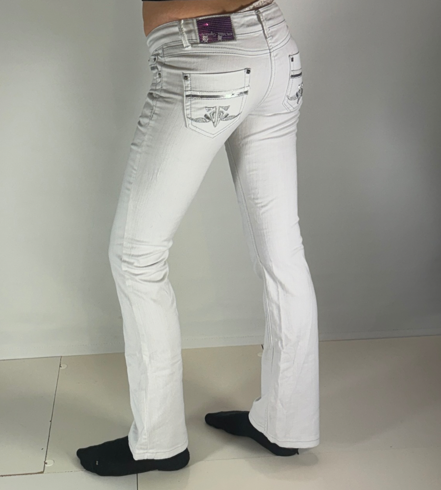 Lågmidjade jeans–stl: XS