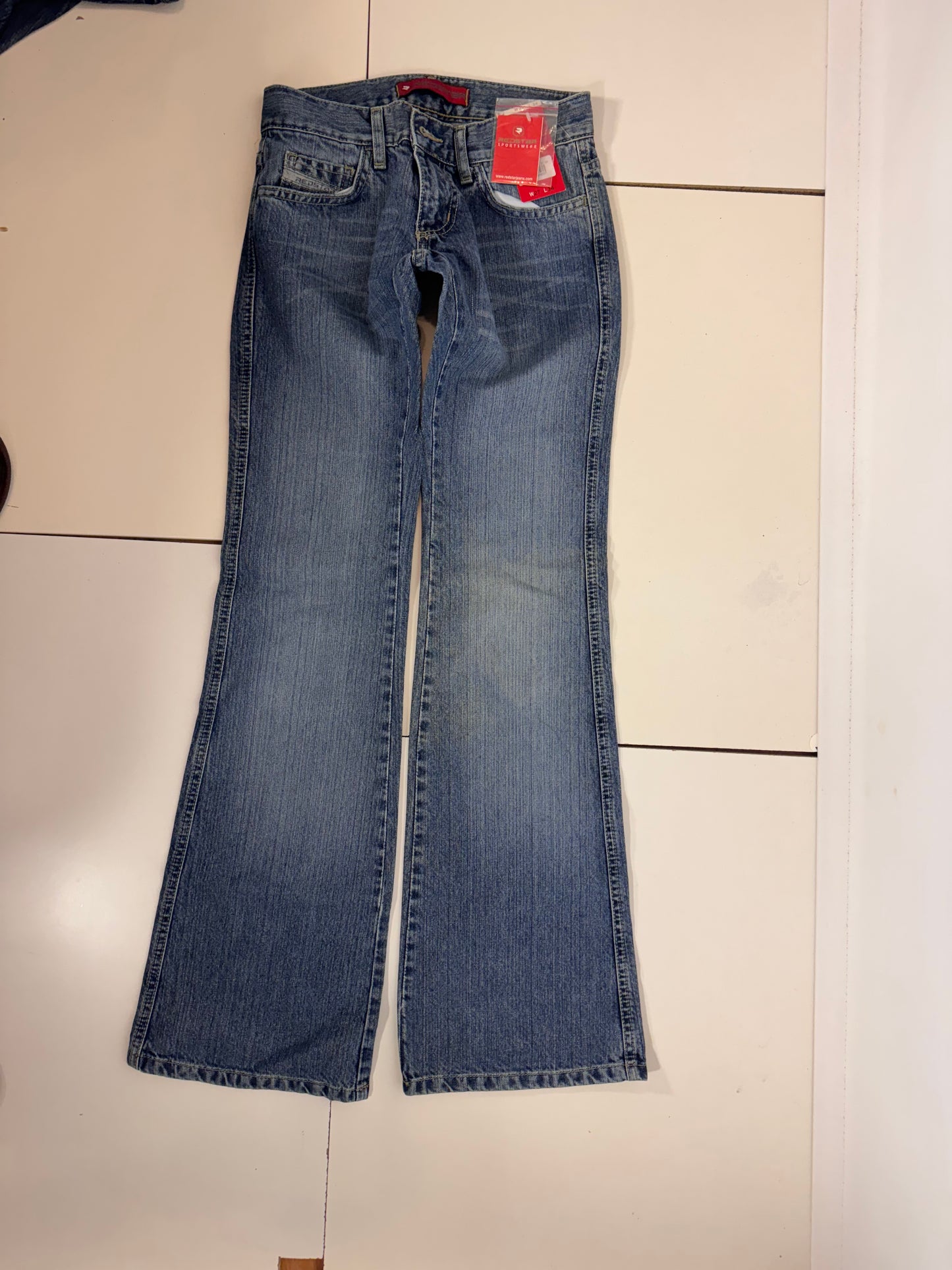 Lågmidjade jeans stl: XXXS (W27/L34)