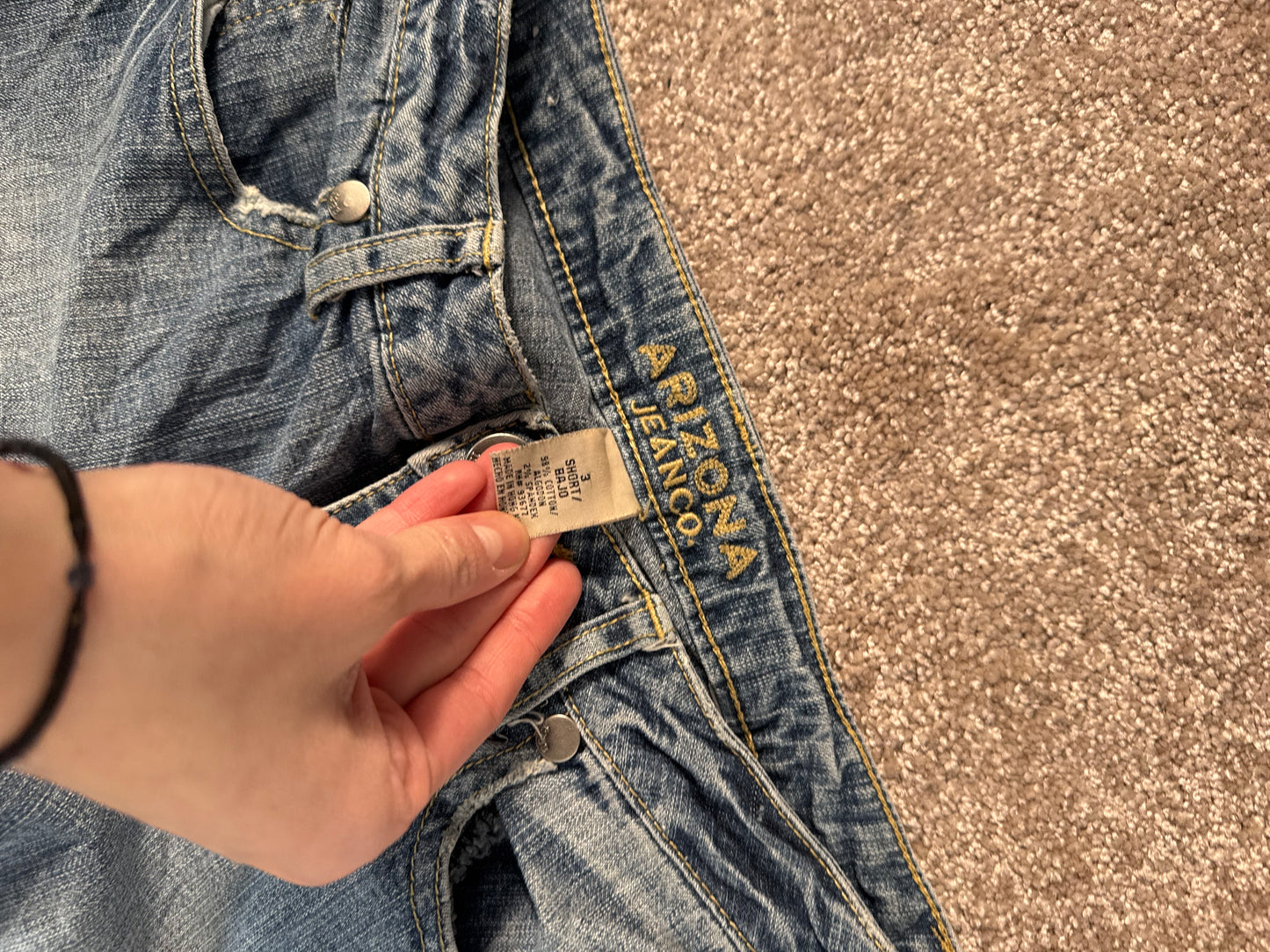 Lavmidede jeans str: XXS